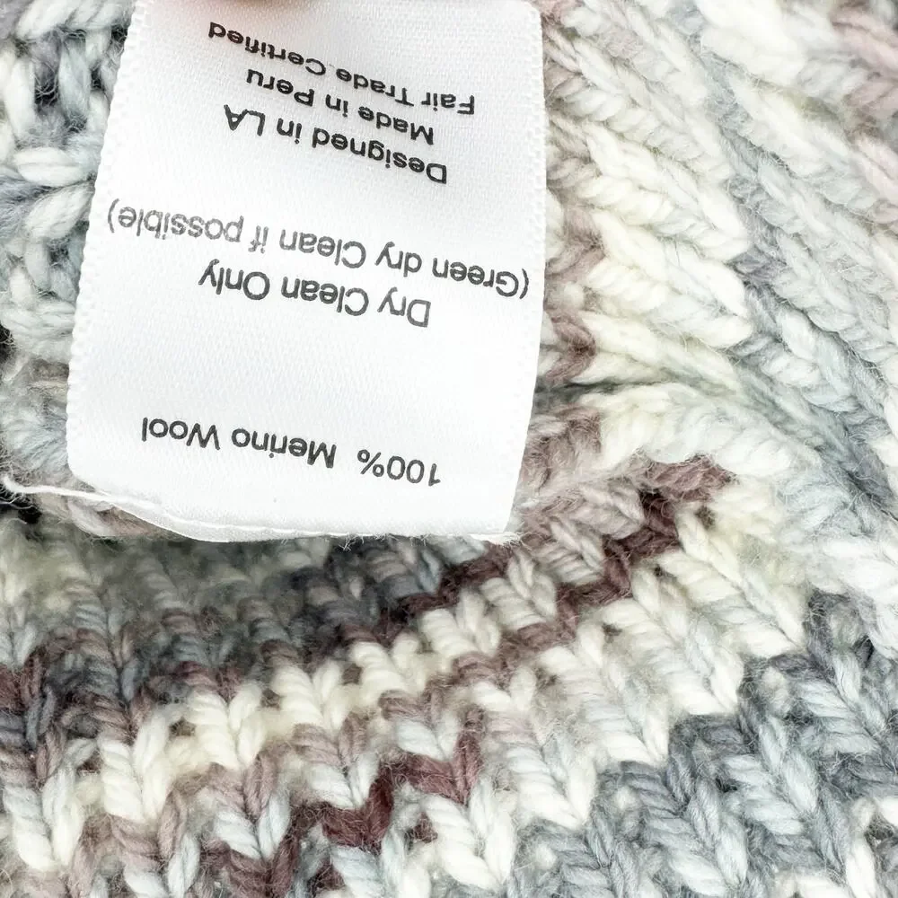 St. Roche Stormy 100% Marino Wool Pullover Sweater Size S NWT
